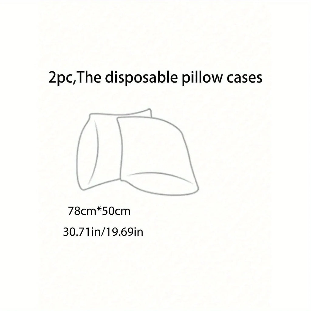 2pcs Disposable Pillowcases, Sterile Bedding Linens, Hospital Prone Pillowcase, Travel Pillows For Hotels, White