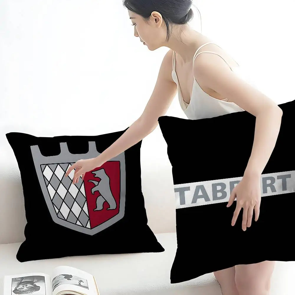 T-Tabbert Maple Design Cushion Cover Happy Autumn Harvest Decor Holiday Decorati Pillow Cover